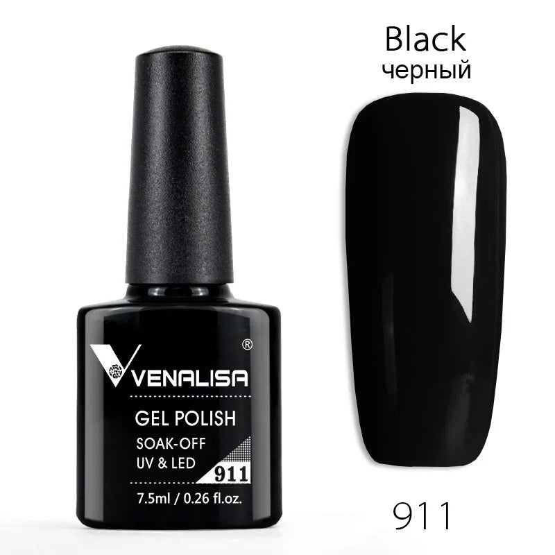 Venalisa 7.5ml Nail Gel Polish 60 Color Glitter Color Nail Varnish For Nail Art Manicure Top Coat Soak Off Enamel UV Gel Varnish