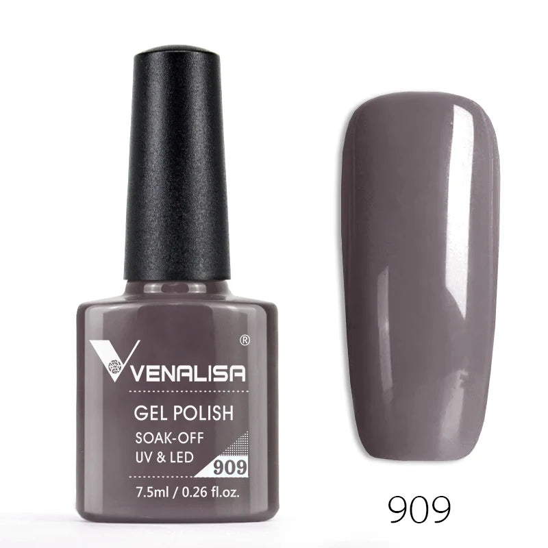 Venalisa 7.5ml Nail Gel Polish 60 Color Glitter Color Nail Varnish For Nail Art Manicure Top Coat Soak Off Enamel UV Gel Varnish