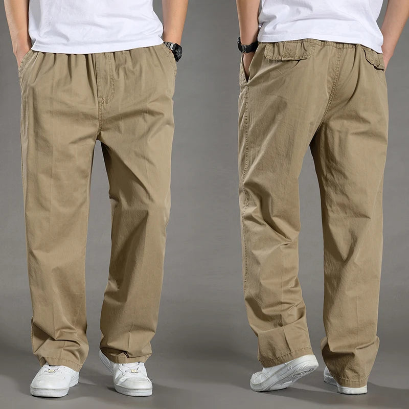 Herren Cargo Hose Sommer Frühling Baumwolle Arbeitskleidung Neu Übergröße 6XL Casual Klettern Jogginghose Sweathose Hombre Herbst Hose