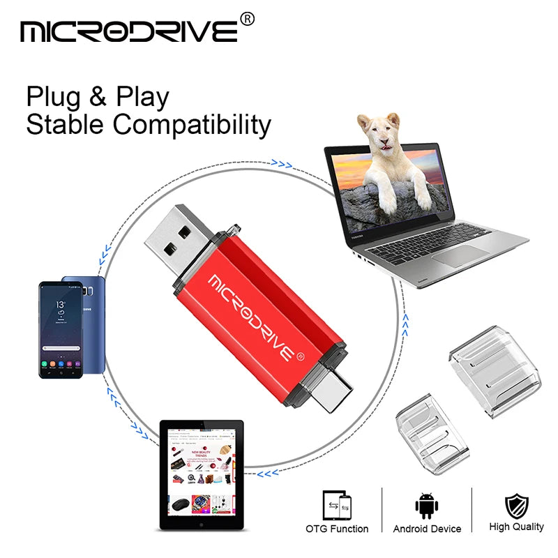 Type C USB flash drive 128MB 1GB 2GB 4GB 8GB 16GB 32GB 64GB 128GB for Andriods SmartPhone Memory MINI Usb Stick USB C