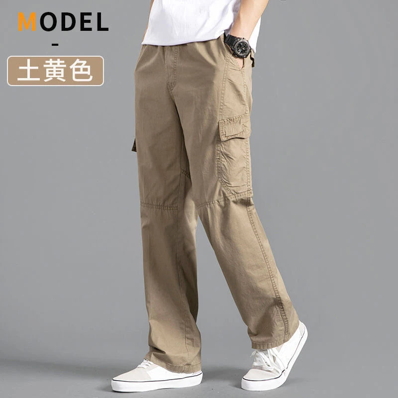 Herren Cargo Hose Sommer Frühling Baumwolle Arbeitskleidung Neu Übergröße 6XL Casual Klettern Jogginghose Sweathose Hombre Herbst Hose