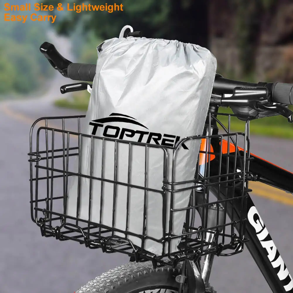 Housse de vélo Toptrek imperméable, protection contre la neige et la pluie, protection UV, protection contre la poussière pour vélo, housse de protection étanche 210T