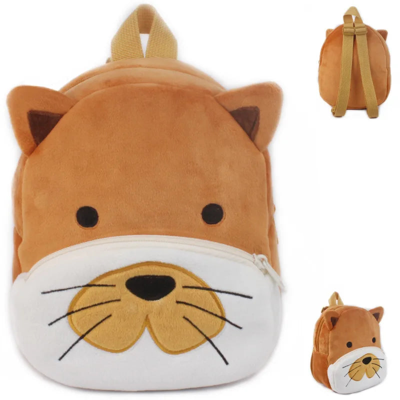 Cute Baby Child Plush Backpacks Small Bag Cute Soft Cartoon Animal School Bag 1-2.5 Years
