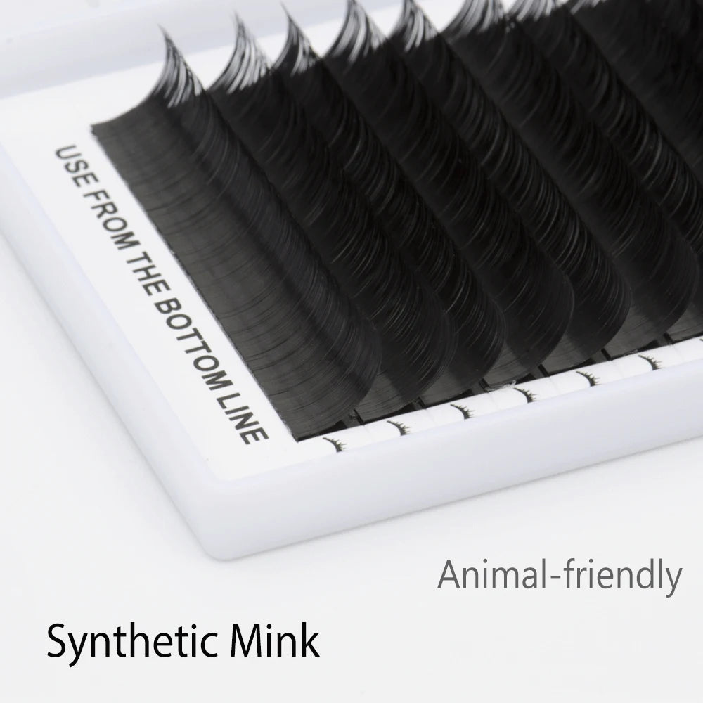 LIFMINRY 16 lines of imitation ermine eyelashes, professional eyelashes, soft ermine eyelashes extension