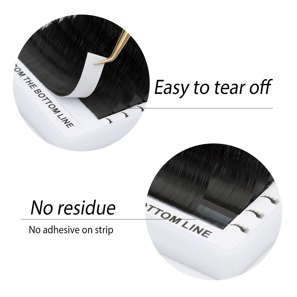 LIFMINRY 16 lines of imitation ermine eyelashes, professional eyelashes, soft ermine eyelashes extension