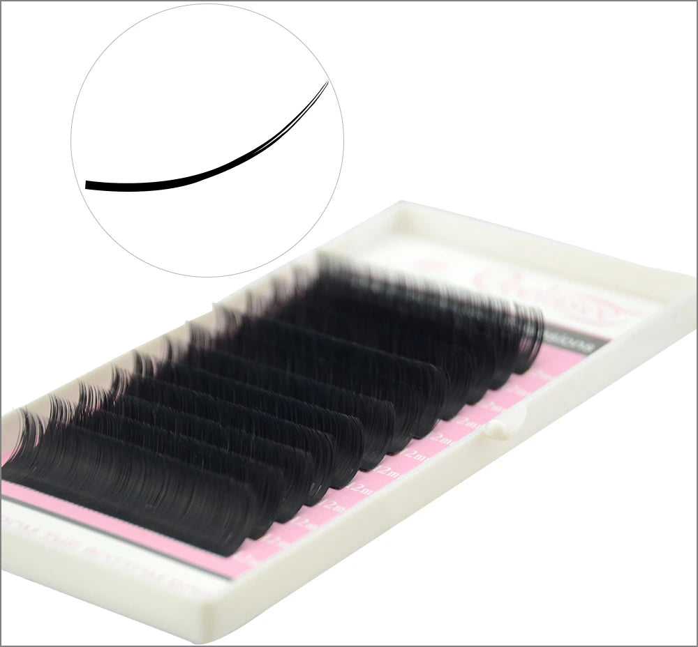 Neue matte, flache Wimpernverlängerungen, Großhandel, einzelne Nerz-Wimpern, weichere Wimpern, Ellipsen-Kaschmir-Wimpern, gespaltene Spitzen, Volumen