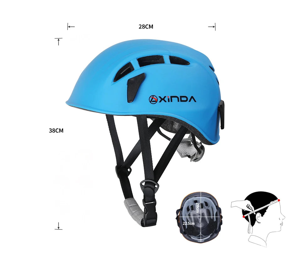 Xinda Outdoor Rock Climbing Helmet Speleology Mountain Rescue Equipment To Expand Safety Helmet Caving Work Helmet