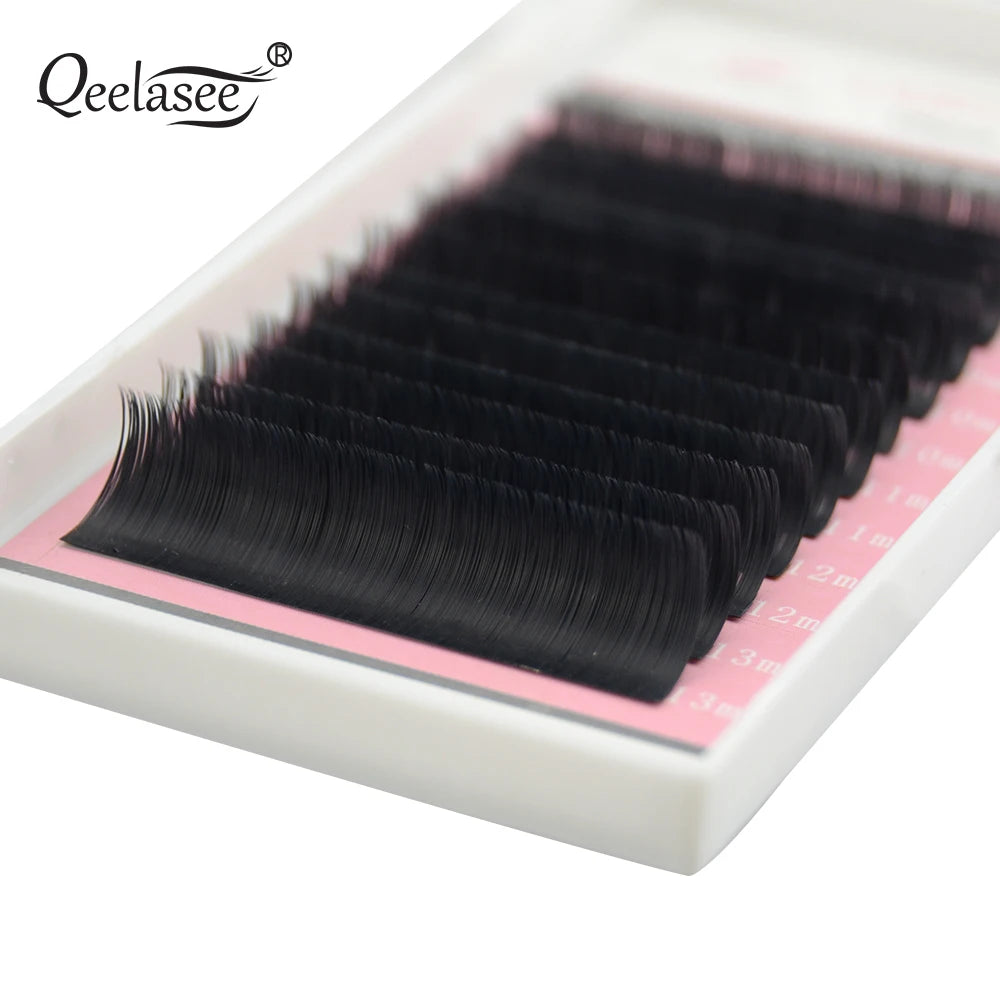 Neue matte, flache Wimpernverlängerungen, Großhandel, einzelne Nerz-Wimpern, weichere Wimpern, Ellipsen-Kaschmir-Wimpern, gespaltene Spitzen, Volumen