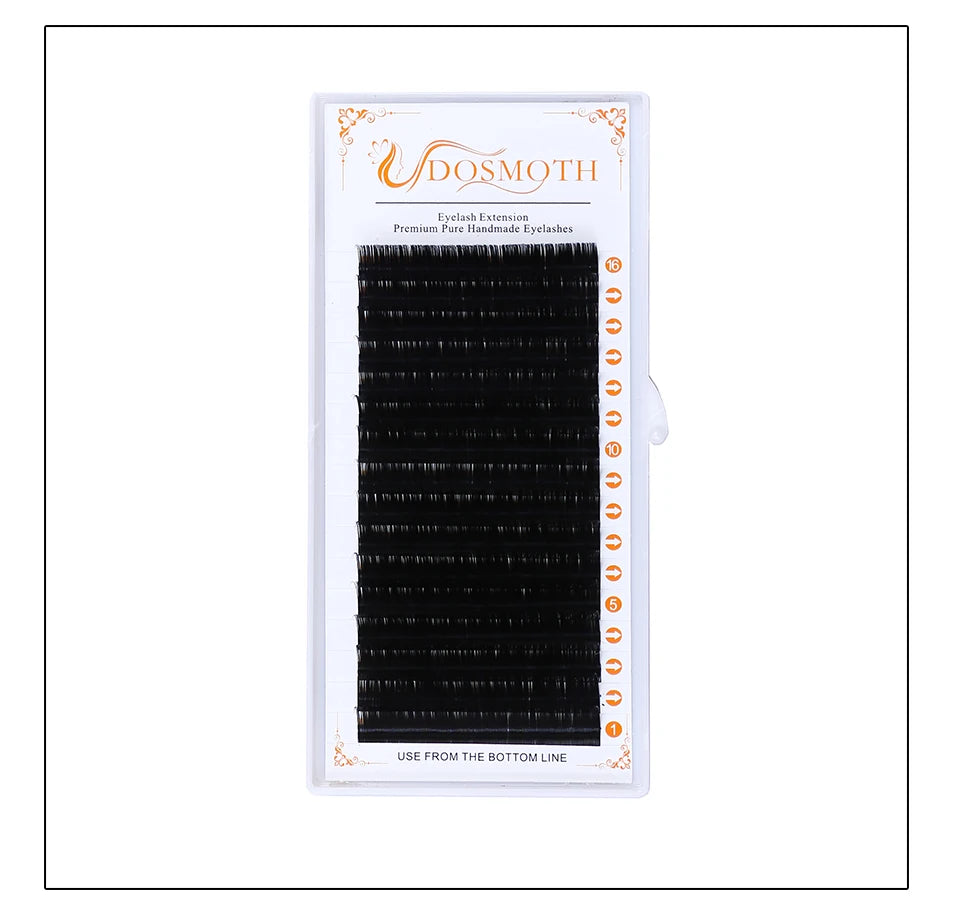 DOSMOTH- Soft Eyelash Extension, Individual Lashes,Faux Mink Eyelashes, False Eyelash, 16Rows Thickness, 0.03 to 0.20