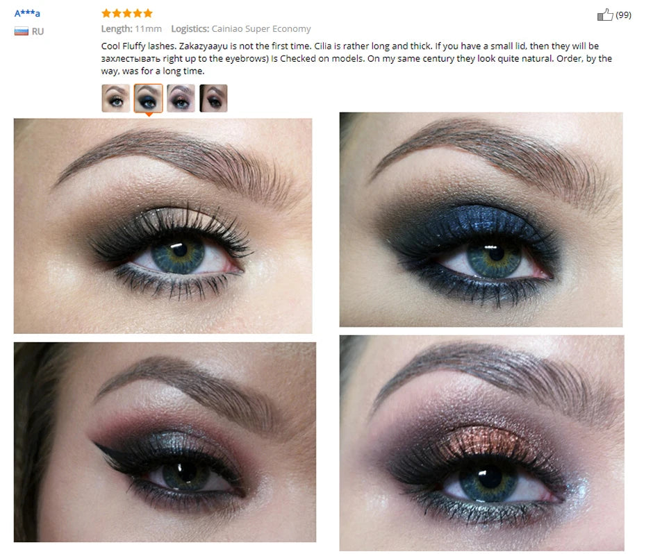 Neu 3 Paar natürliche falsche Wimpern Fake Lashes langes Make-up 3D Nerzwimpern Verlängerung Wimper Nerzwimpern für Schönheit #X11