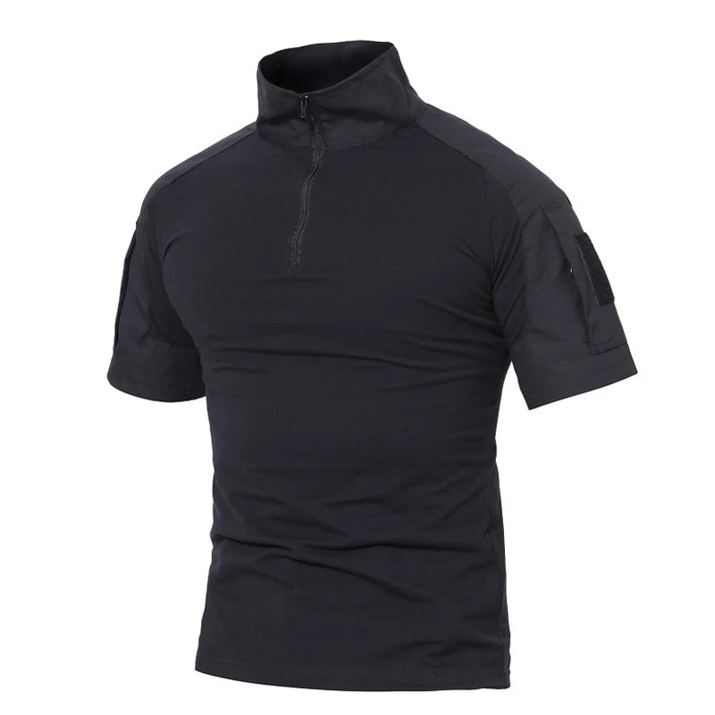 TACVASEN Men's Short Sleeve T-Shirts With Zipper Pockets Mens Summer Solid T Shirts Safari Tee Shirts Hiking Work Clothing - Shoppiline