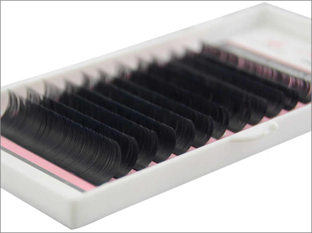 Neue matte, flache Wimpernverlängerungen, Großhandel, einzelne Nerz-Wimpern, weichere Wimpern, Ellipsen-Kaschmir-Wimpern, gespaltene Spitzen, Volumen