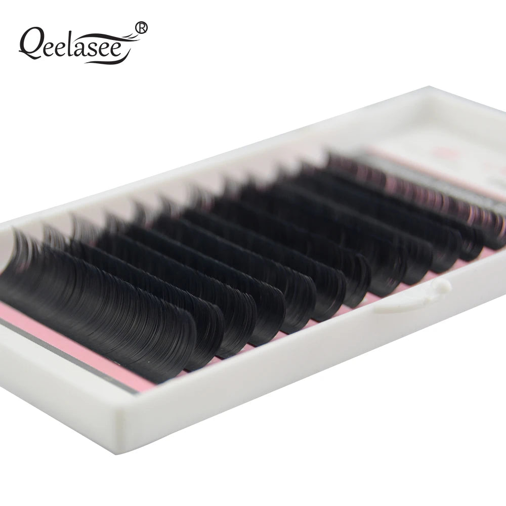 Neue matte, flache Wimpernverlängerungen, Großhandel, einzelne Nerz-Wimpern, weichere Wimpern, Ellipsen-Kaschmir-Wimpern, gespaltene Spitzen, Volumen