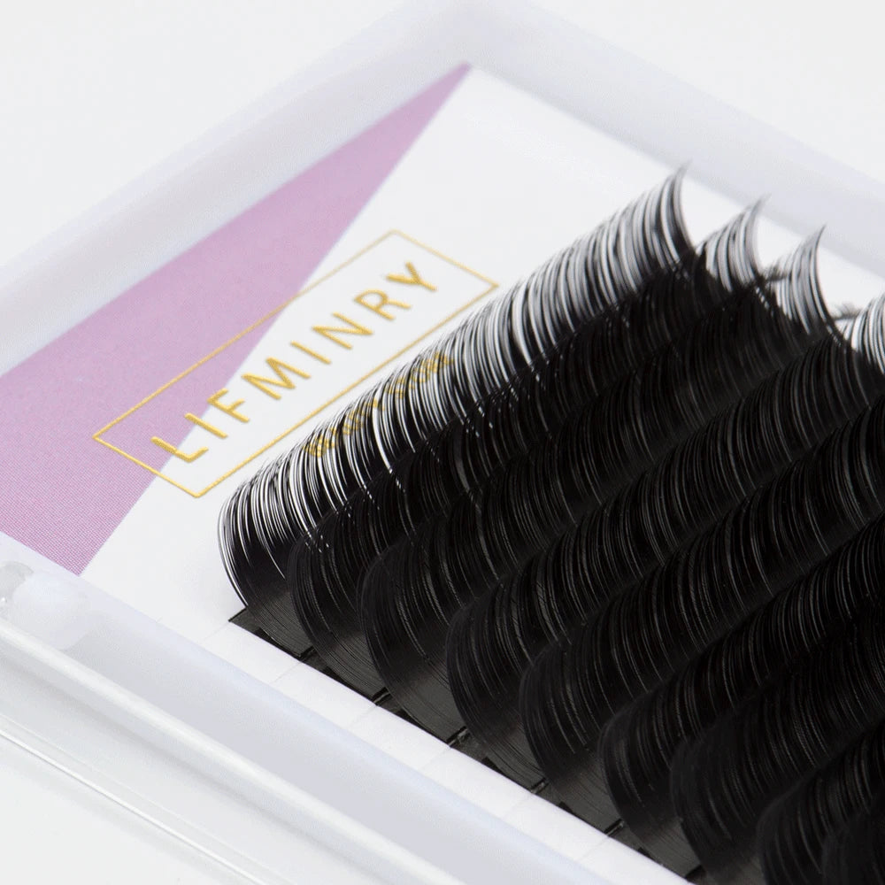 LIFMINRY 16 lines of imitation ermine eyelashes, professional eyelashes, soft ermine eyelashes extension