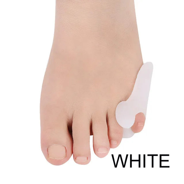 2pcs=1pair Hallux Valgus Silicone Corrector Gel Foot Care Toe Separator Little Finger Protector Bunion Straightener Pedicure