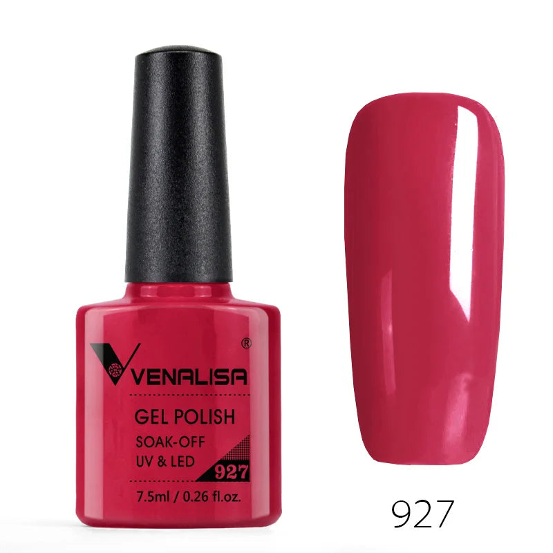 Venalisa 7.5ml Nail Gel Polish 60 Color Glitter Color Nail Varnish For Nail Art Manicure Top Coat Soak Off Enamel UV Gel Varnish