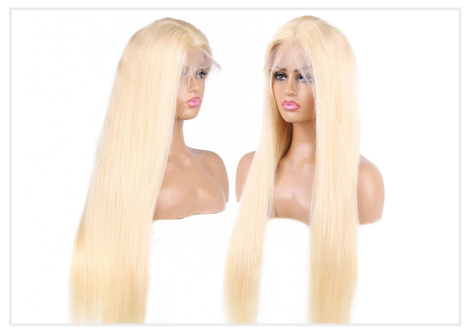 13x4 13x6 360 HD Transparent 613 Honigblond Farbe Spitze Front Echthaar Perücken für Frauen Rohes brasilianisches glattes Lace Frontal Perücke