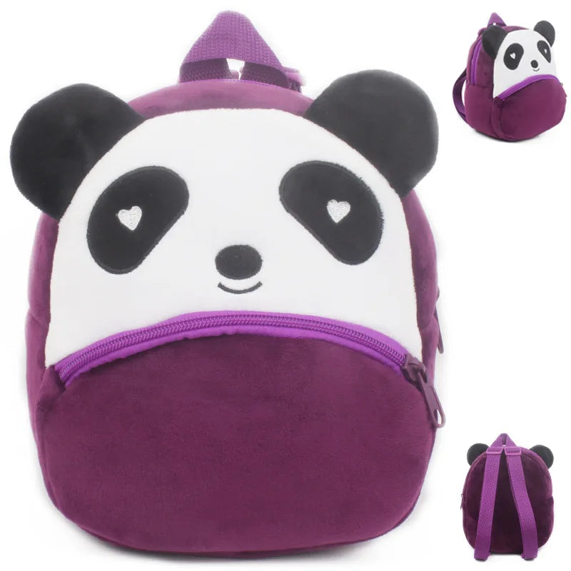 Cute Baby Child Plush Backpacks Small Bag Cute Soft Cartoon Animal School Bag 1-2.5 Years