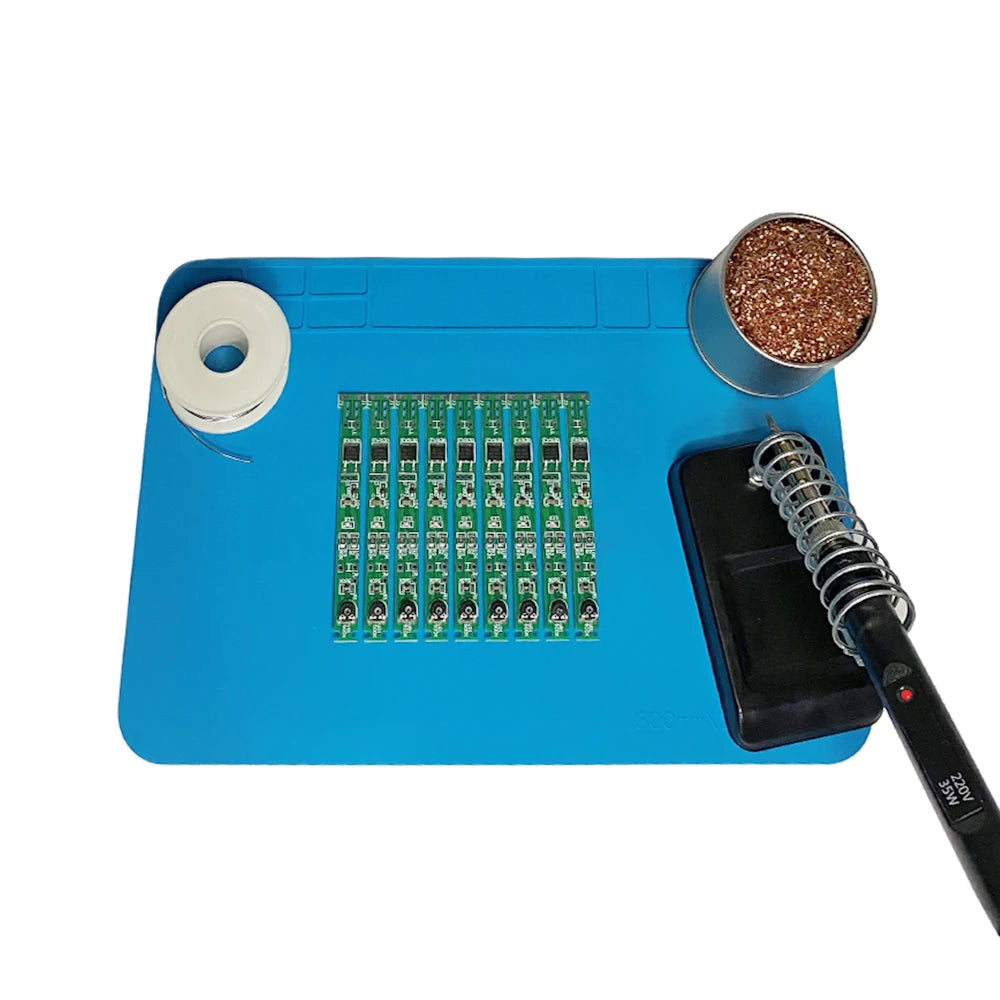 Silicone Soldering Mat Pad Desk Platform  for Welding Station Iron Phone PC  Repair Magnetic Heat Insulation No Lead S-160