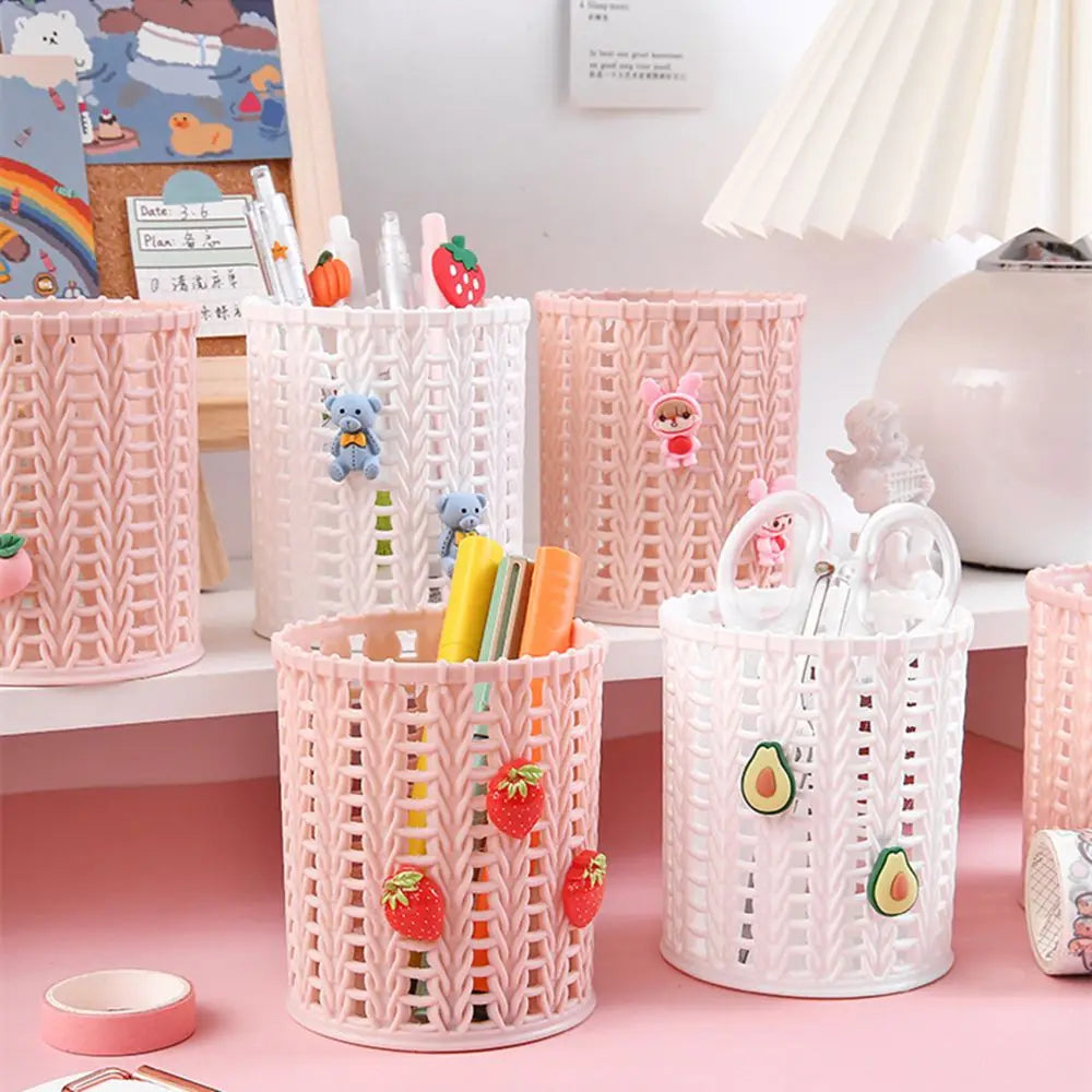 1PC Creative Imitating Vine Pen Holders Desktop Organizer Makeup Brush Storage Pencil Cup Holder School Office Desk Accessories