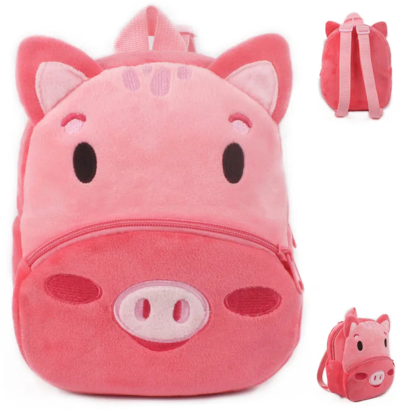 Cute Baby Child Plush Backpacks Small Bag Cute Soft Cartoon Animal School Bag 1-2.5 Years