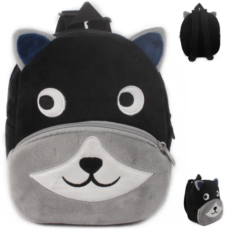 Cute Baby Child Plush Backpacks Small Bag Cute Soft Cartoon Animal School Bag 1-2.5 Years