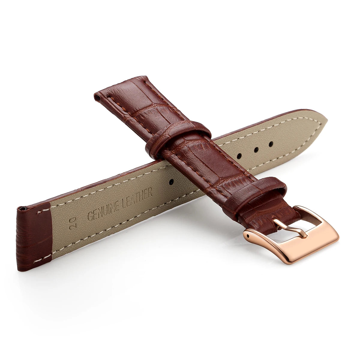 Premium Genuine Leather Watchbands 12/14/16/18/19/20/21/22/24 mm Watch Band Strap High Quality Wrist Belt Bracelet + Tool