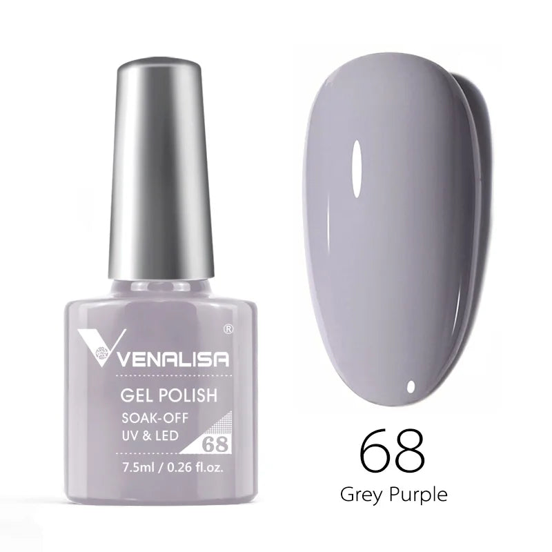 Venalisa 7.5ml Nail Gel Polish 60 Color Glitter Color Nail Varnish For Nail Art Manicure Top Coat Soak Off Enamel UV Gel Varnish