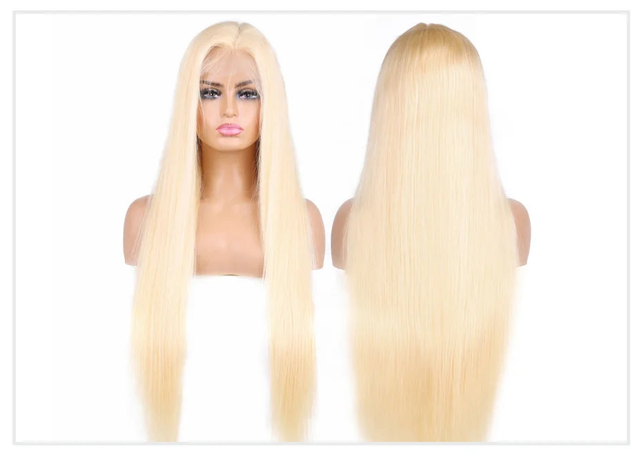 13x4 13x6 360 HD Transparent 613 Honigblond Farbe Spitze Front Echthaar Perücken für Frauen Rohes brasilianisches glattes Lace Frontal Perücke