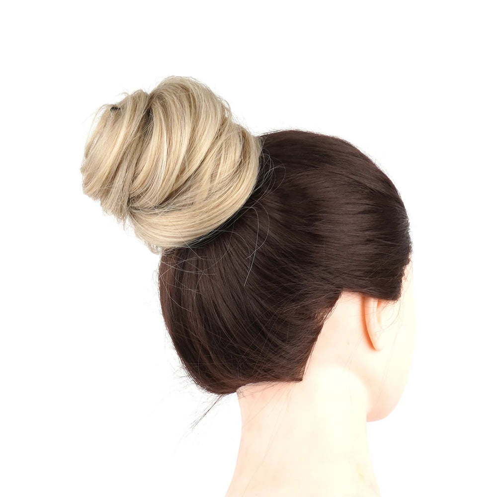 Soowee Long Layered Ponytail Synthetic Hair Extension Blonde Pony Tail Flexible Hair Ponytails Hairpieces
