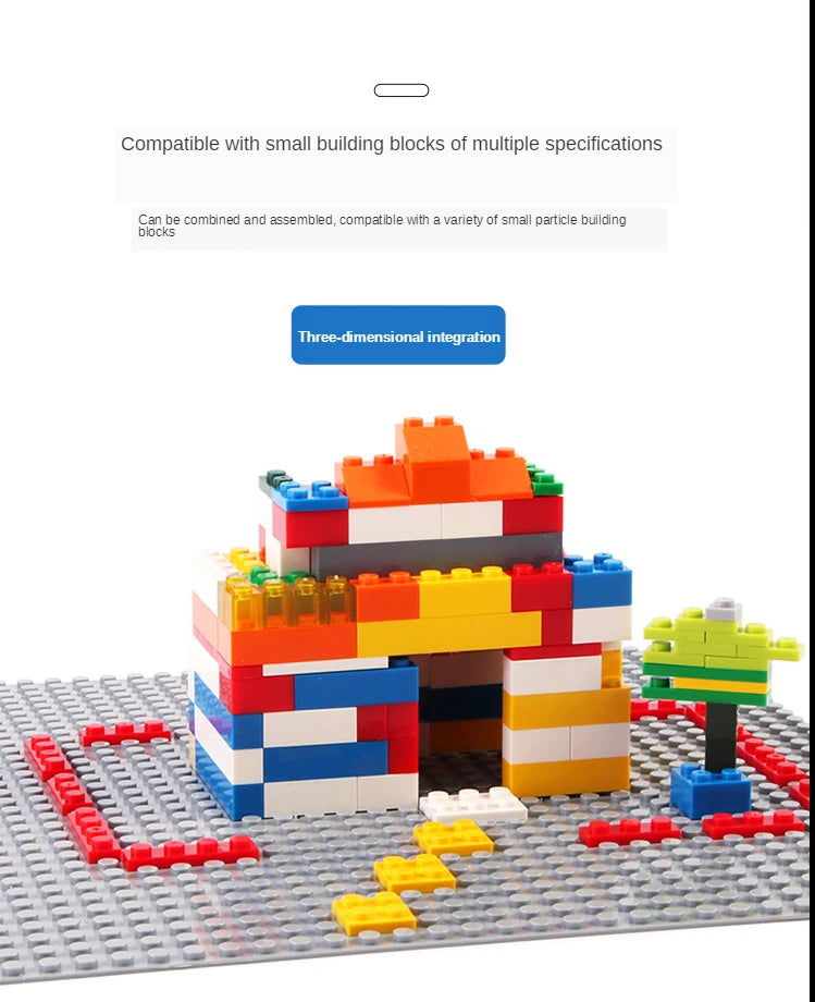 MOC Educational Building Blocks: Creative Construction Kit with Base Plate and Assembly Tool for Educational Puzzle Toys