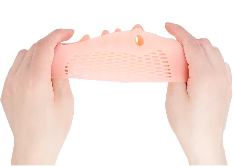 2pcs=1pair Toe Separator Hallux Valgus Corrector Finger Bunion Orthotics Protector Overlapping Forefoot Pad Foot Care Pedicure