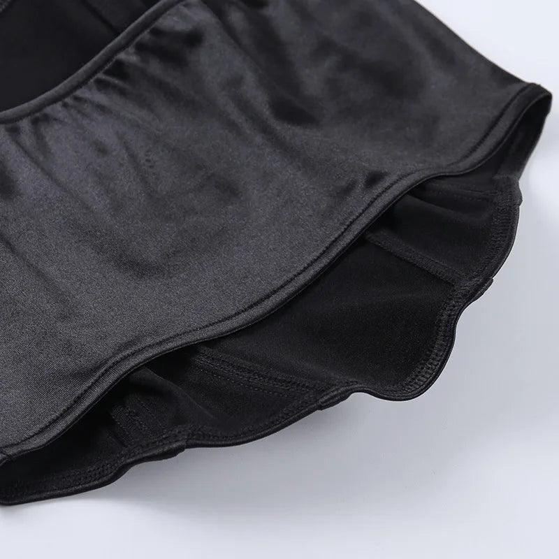 Haut court corset sexy sans manches à épaules dénudées, débardeur féminin, sous-vêtement bustier dos nu uni
