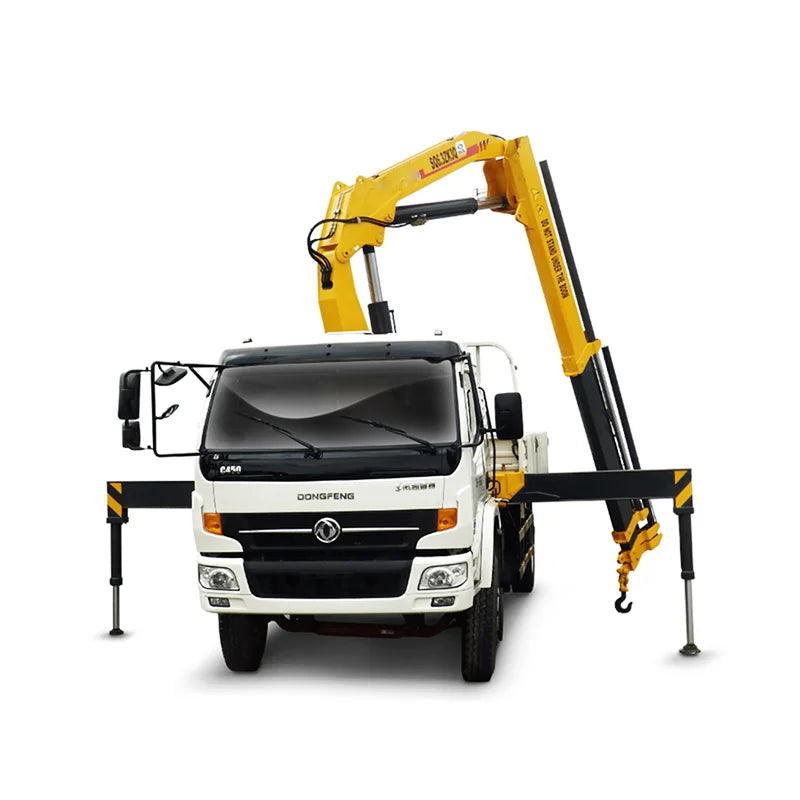 Official Mobile Self Loading Flatbed Truck With 8 Ton Boom Crane SQ8SK3Q Match All Kinds of Brand Chassis