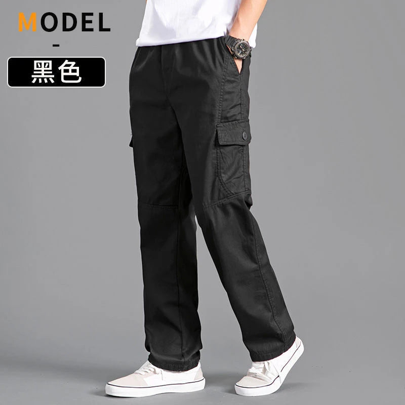 Herren Cargo Hose Sommer Frühling Baumwolle Arbeitskleidung Neu Übergröße 6XL Casual Klettern Jogginghose Sweathose Hombre Herbst Hose