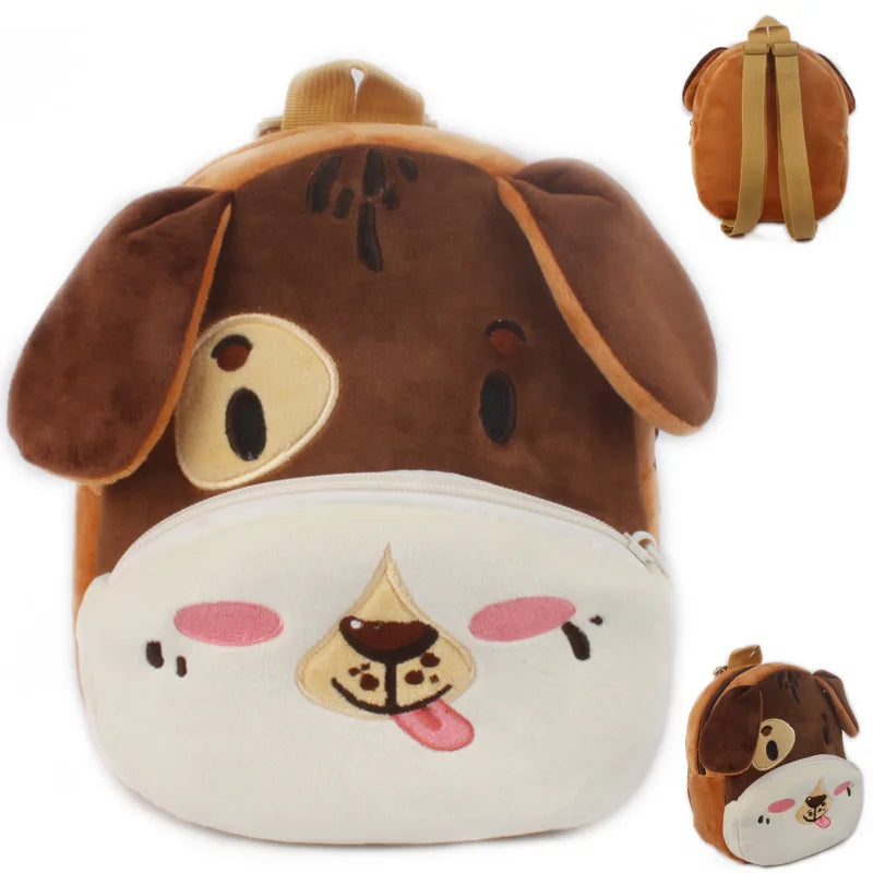 Cute Baby Child Plush Backpacks Small Bag Cute Soft Cartoon Animal School Bag 1-2.5 Years