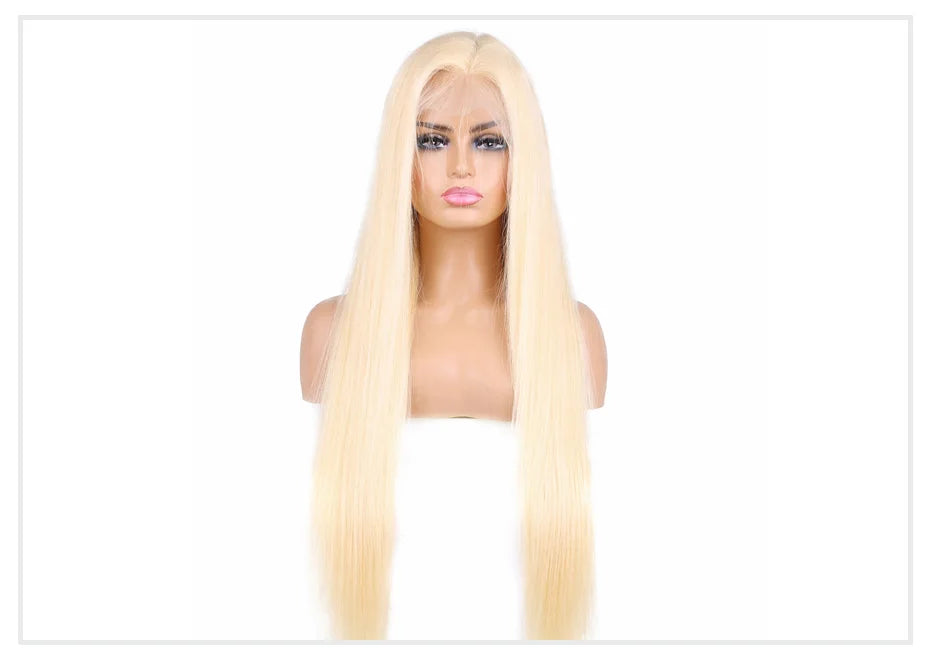 13x4 13x6 360 HD Transparent 613 Honigblond Farbe Spitze Front Echthaar Perücken für Frauen Rohes brasilianisches glattes Lace Frontal Perücke