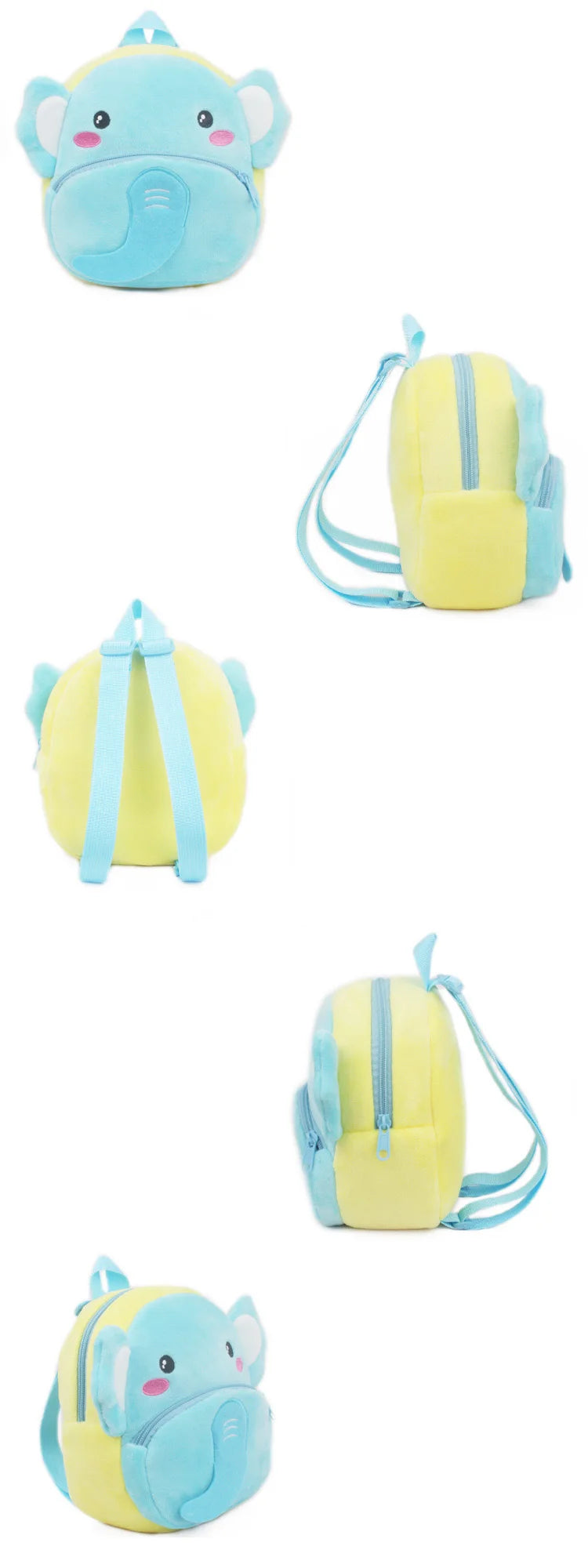 Cute Baby Child Plush Backpacks Small Bag Cute Soft Cartoon Animal School Bag 1-2.5 Years