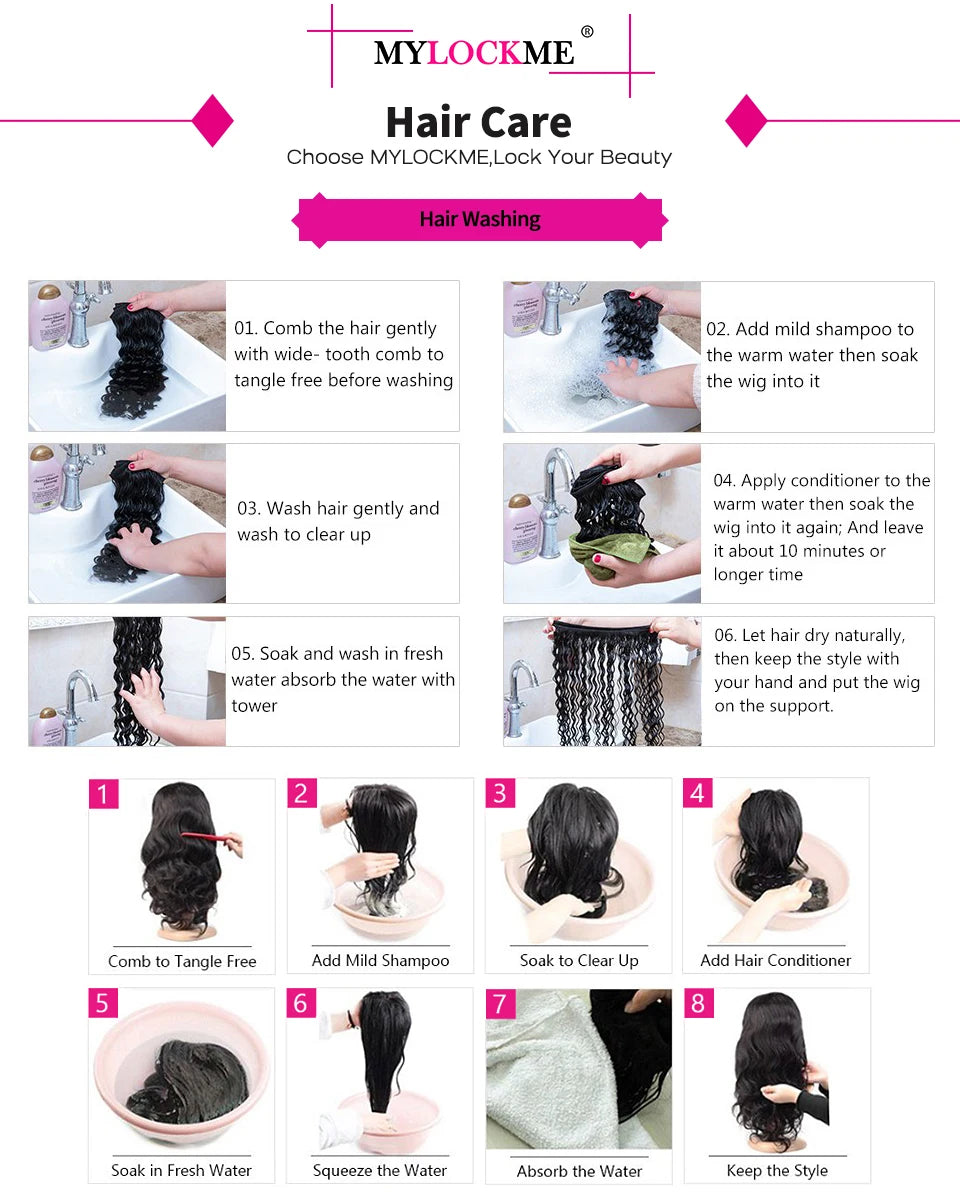 Kinky Curly Headband Wig Human Hair MYLOCKME Curly Human Hair Wigs for Women Full Machine Wig 180% Density