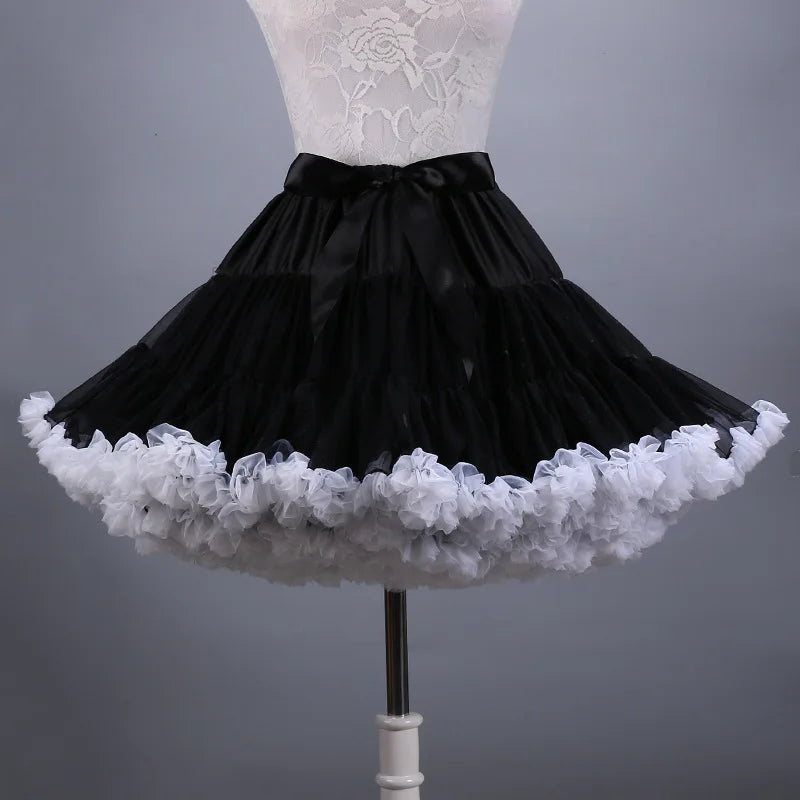Neue Ankunft Petticoats Hochzeit Braut Krinoline Damen Mädchen Unterrock für Party Weiß Blau Schwarz Ballett Tanz Rock Tutu