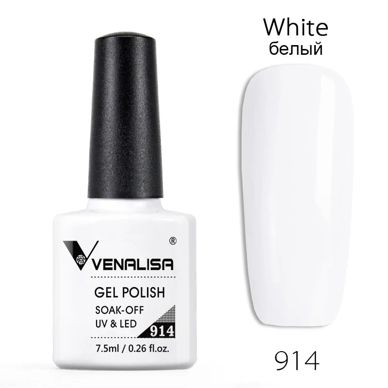 Venalisa 7.5ml Nail Gel Polish 60 Color Glitter Color Nail Varnish For Nail Art Manicure Top Coat Soak Off Enamel UV Gel Varnish