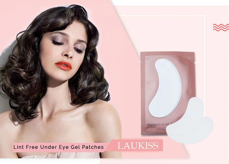 50/500/1000 Stück Hydrogel-Pads für Wimpernverlängerung, Unteraugenpads, Wimpernsticker, Tools, Großhandel LAUKISS