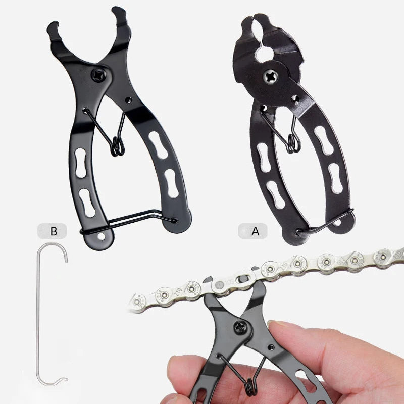 Bicycle Chain Link Pliers Repair Tool  Potable MTB Chain Squeeze Plier  Mini Bike Magic Buckle Quick Link Tool Bicycle Accessory