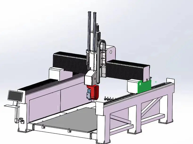 1325 1530 2040 5 Axis Atc Cnc Router 3d Wood Carving Cutting Machine Woodworking Machinery