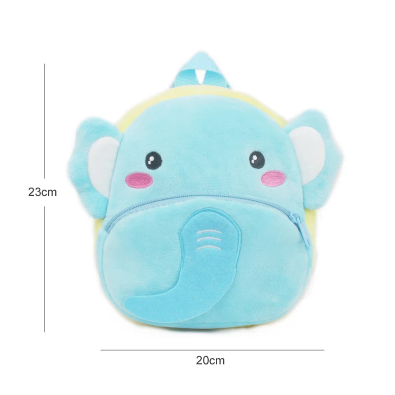 Cute Baby Child Plush Backpacks Small Bag Cute Soft Cartoon Animal School Bag 1-2.5 Years