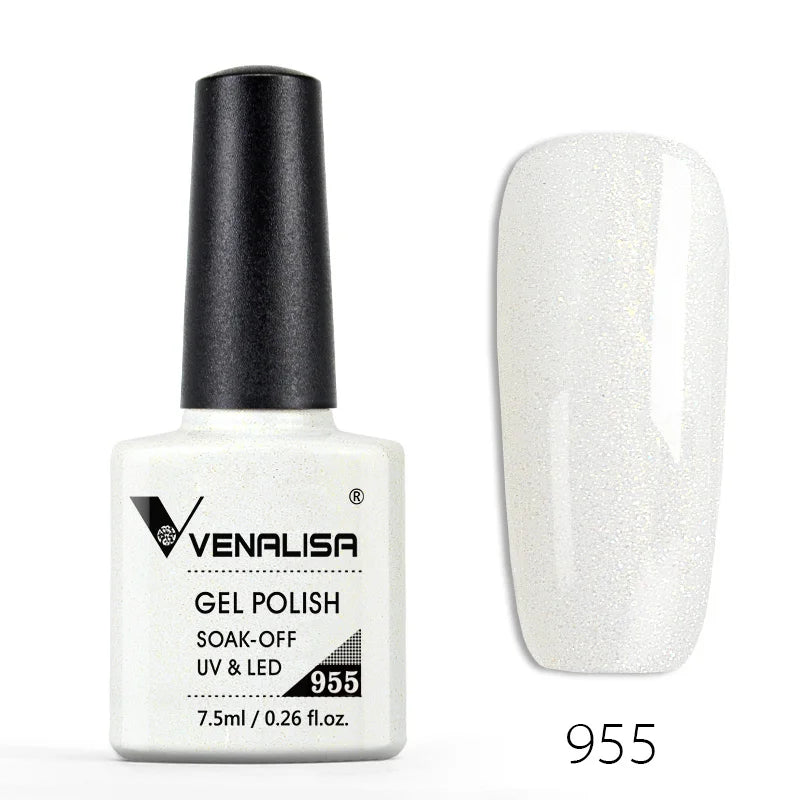 Venalisa 7.5ml Nail Gel Polish 60 Color Glitter Color Nail Varnish For Nail Art Manicure Top Coat Soak Off Enamel UV Gel Varnish