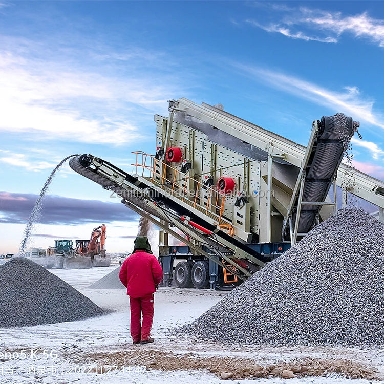 For Granite Stone Crusher Mobile Impact Crusher with AC Motor PLC Control Max.650t/h Capacity