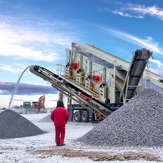 For Granite Stone Crusher Mobile Impact Crusher with AC Motor PLC Control Max.650t/h Capacity