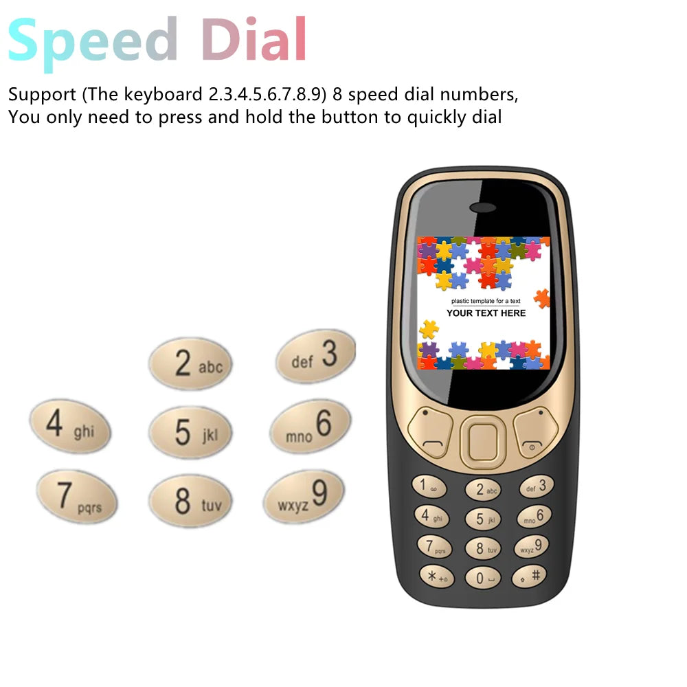 SERVO Small Mobile Phone Bluetooth Dialer Magic voice Low Radiation Telephone Call Recording 2/3 SIM GSM Unlocked Mini Cellphone - Shoppiline