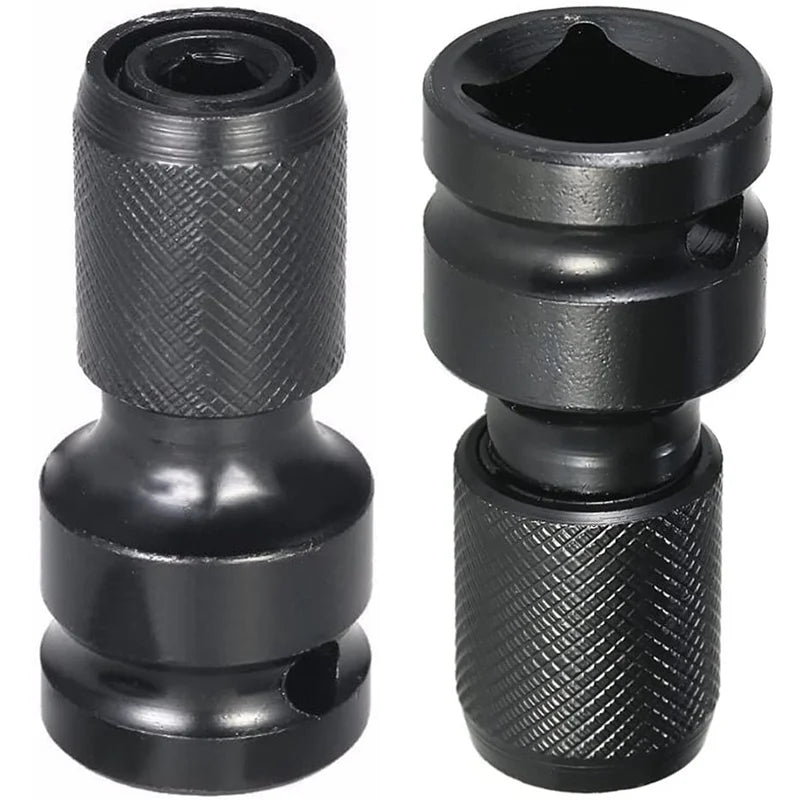 Quick Release 1/2-Inch Square Drive to 1/4-Inch Hex Female Socket Adapter Converter Chuck Adaptor for Impact and Ratchet Wrench